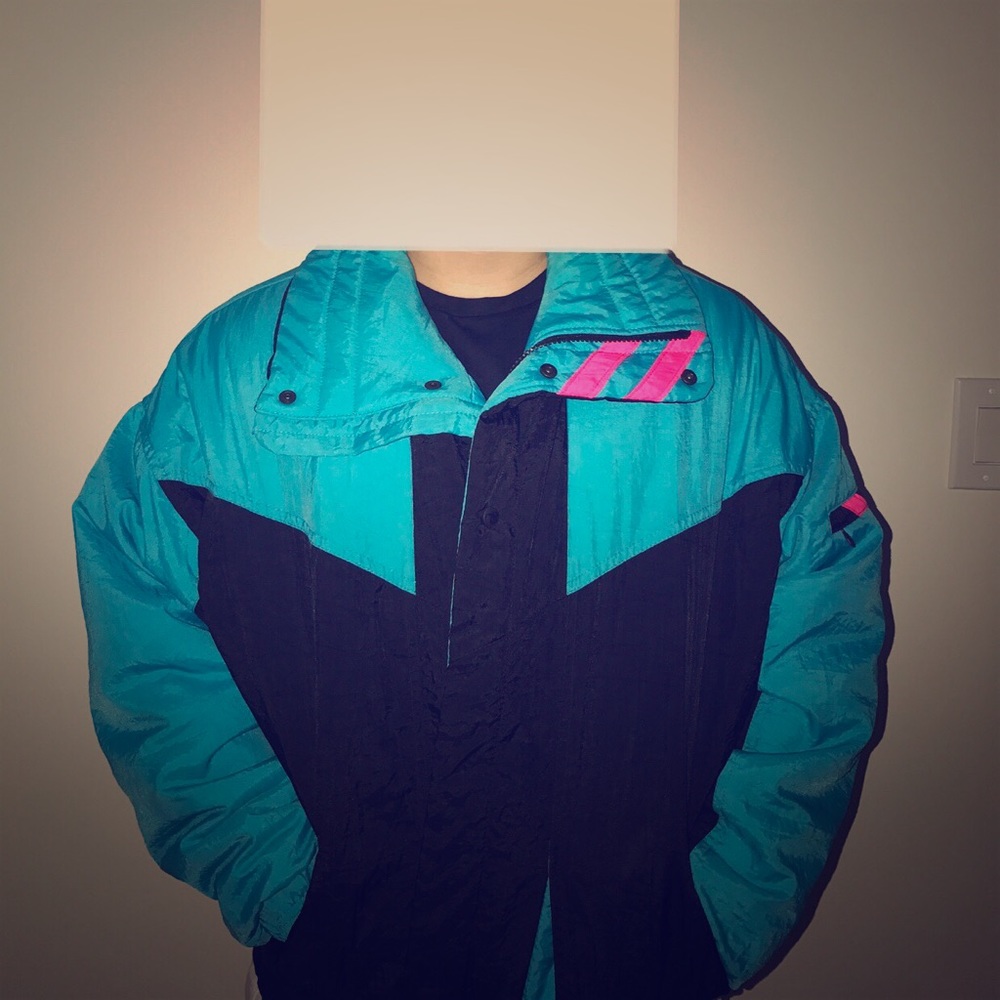 Retro•Roffe Ski wear jacket//ski jacket//vibrant